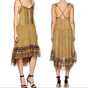 Ulla Johnson Midi Dress Talin Silk